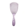 Manufacturer's hair comb set of 4 pieces: eight-prong comb, nine-row comb, bristle comb, pointed tail comb, dual-purpose eyebrow brush, and styling comb Item Picture